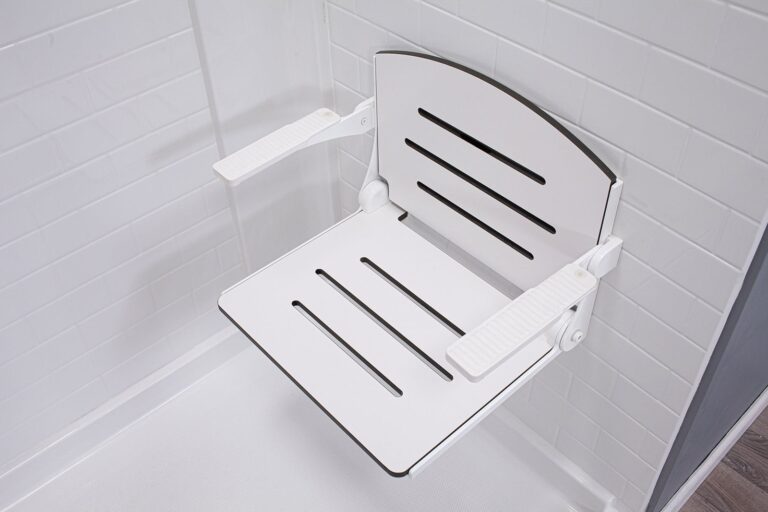 fold-down bench for walk-in shower