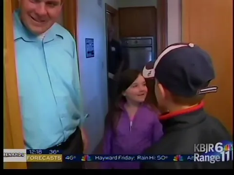 Girl receiving a walk-in tub