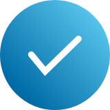 Blue checkmark icon