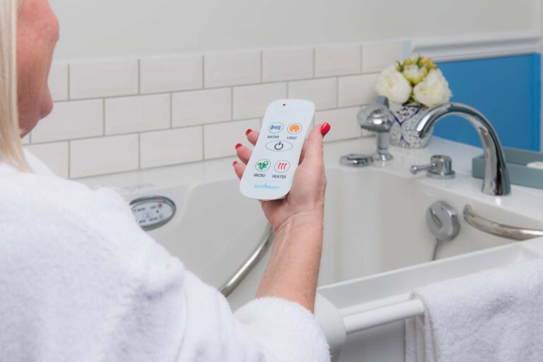 water-resistant remote control for tub