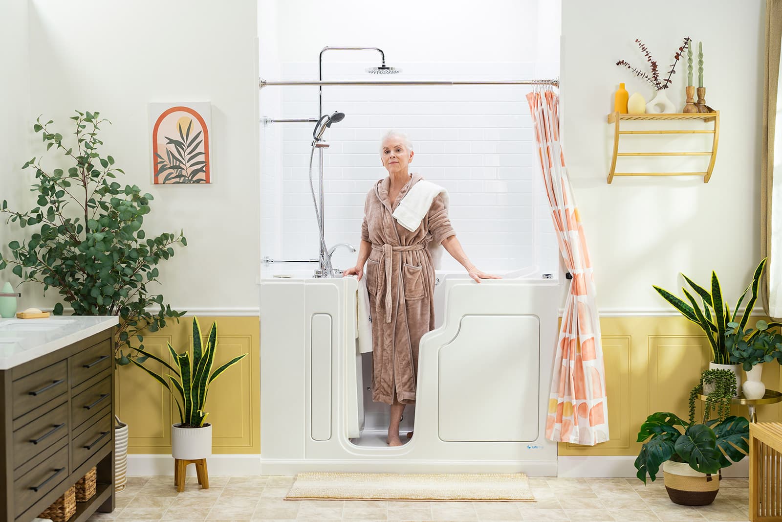 walk-in tub shower combo