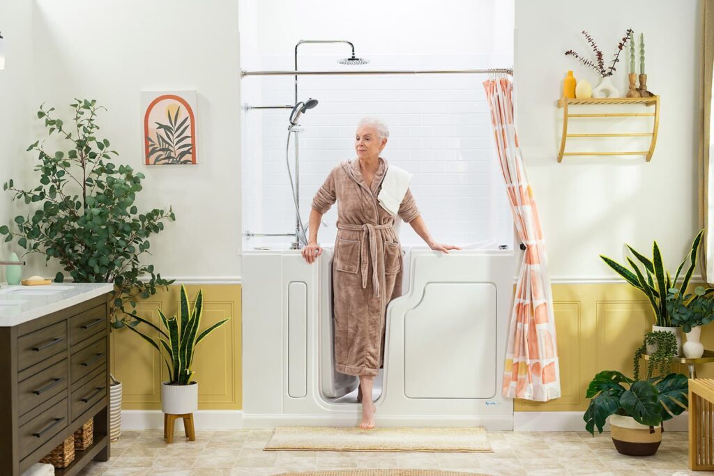 walk-in tub shower combo