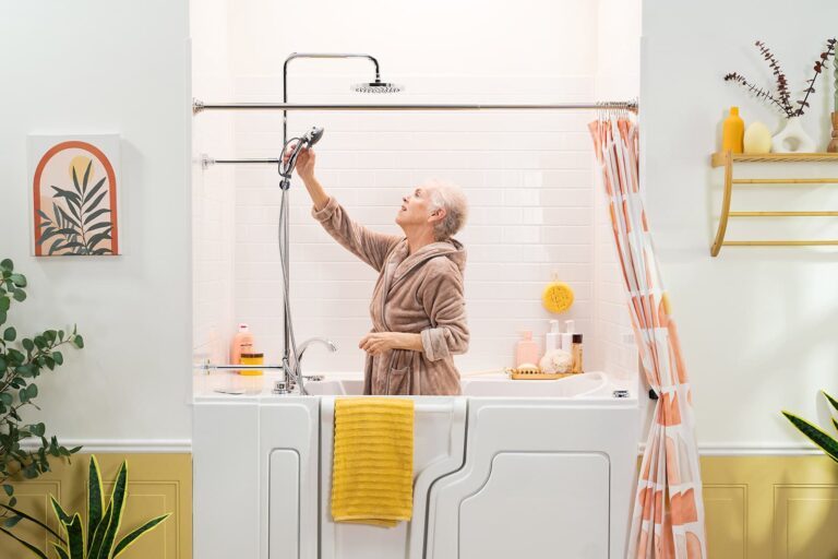 walk-in tub shower combo