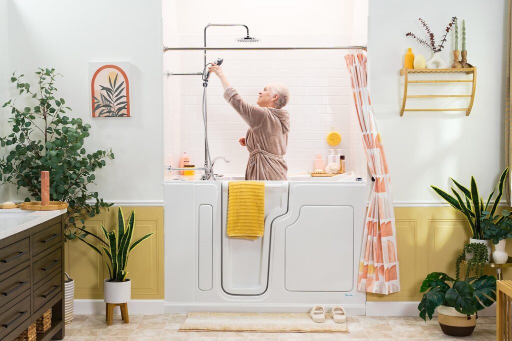 walk-in tub shower combo