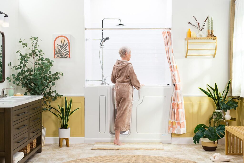 walk-in tub shower combo