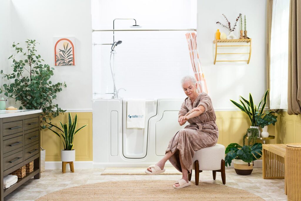 walk-in tub shower combo