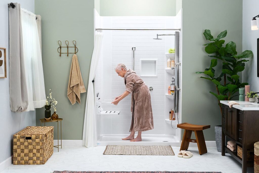 walk-in shower