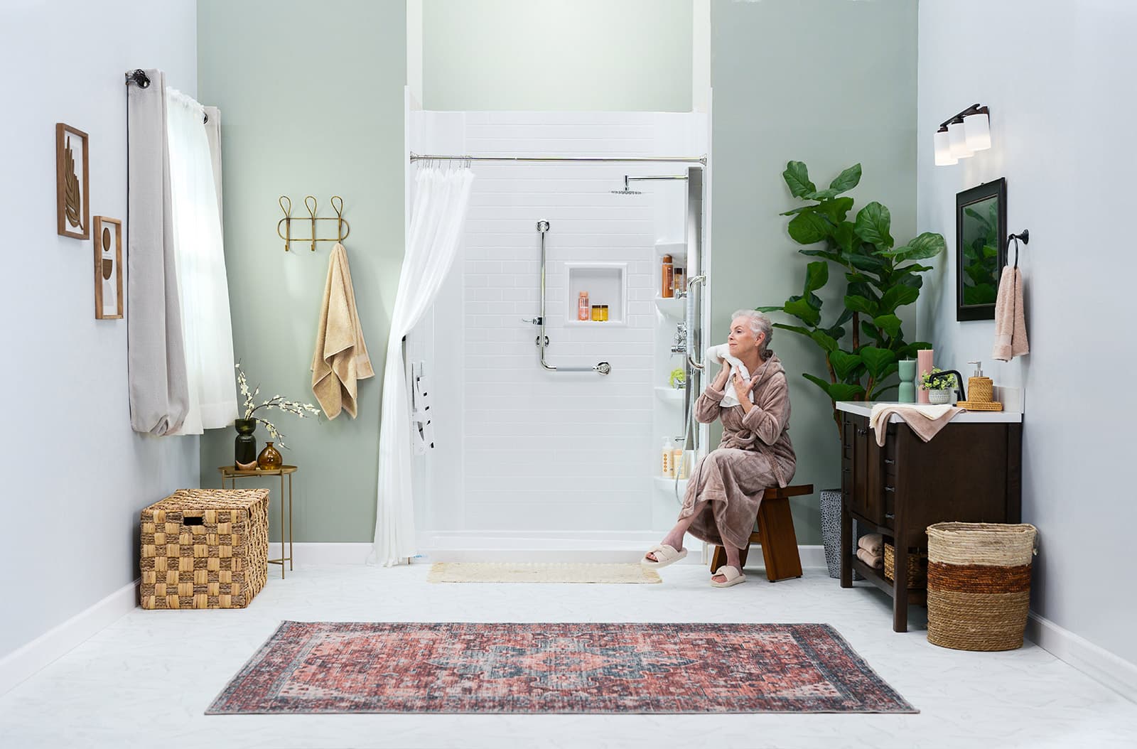 walk-in shower