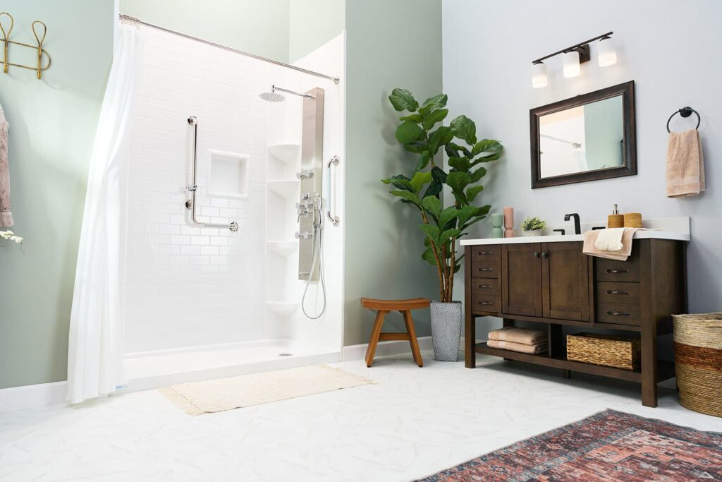 walk-in shower