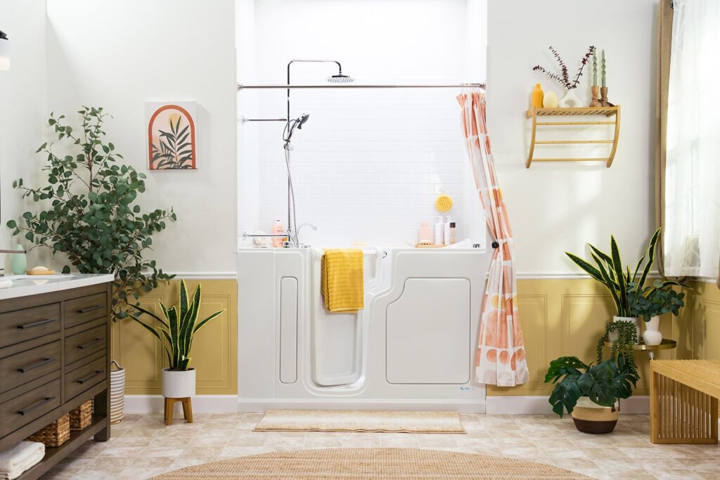 walk-in tub shower combo