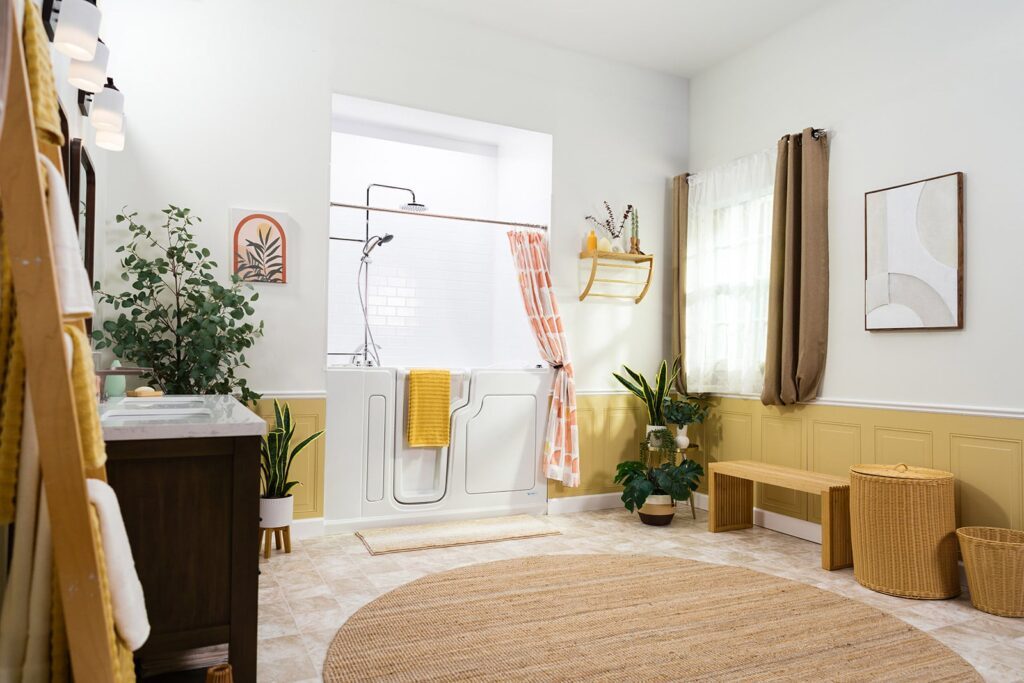 walk-in tub shower combo